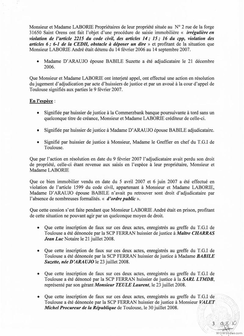 incription de faux 22 septembre 20090007