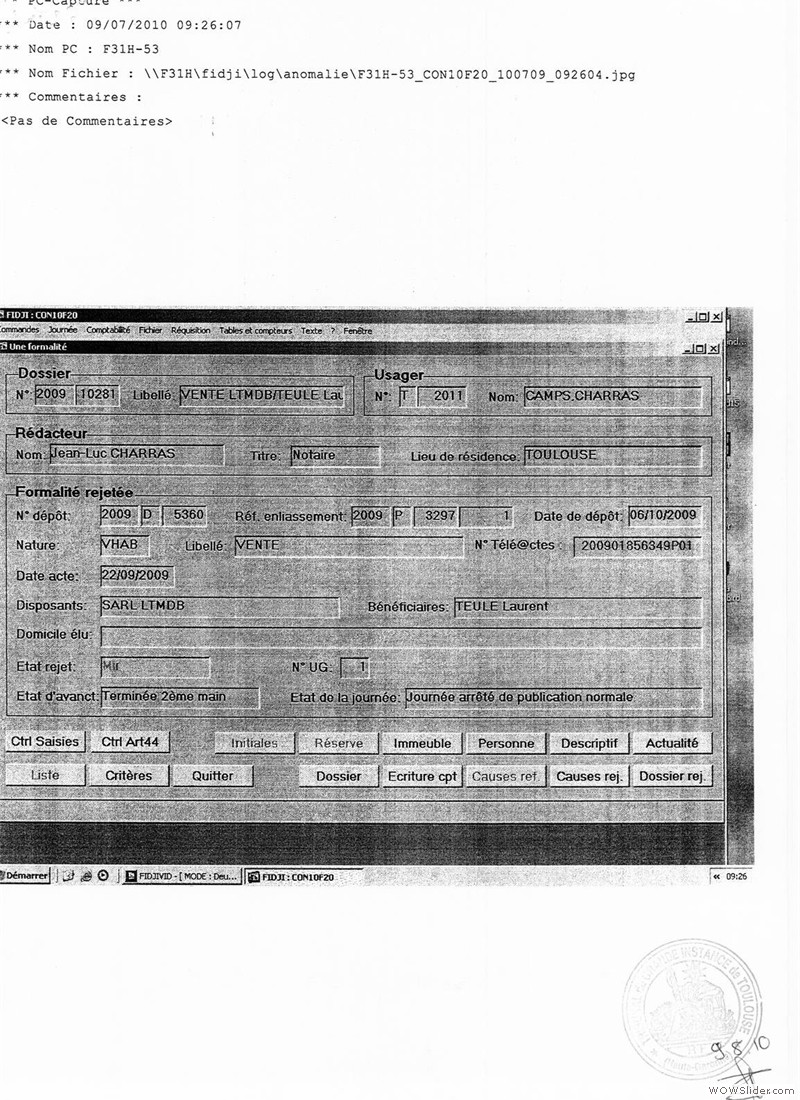 incription de faux 22 septembre 20090039