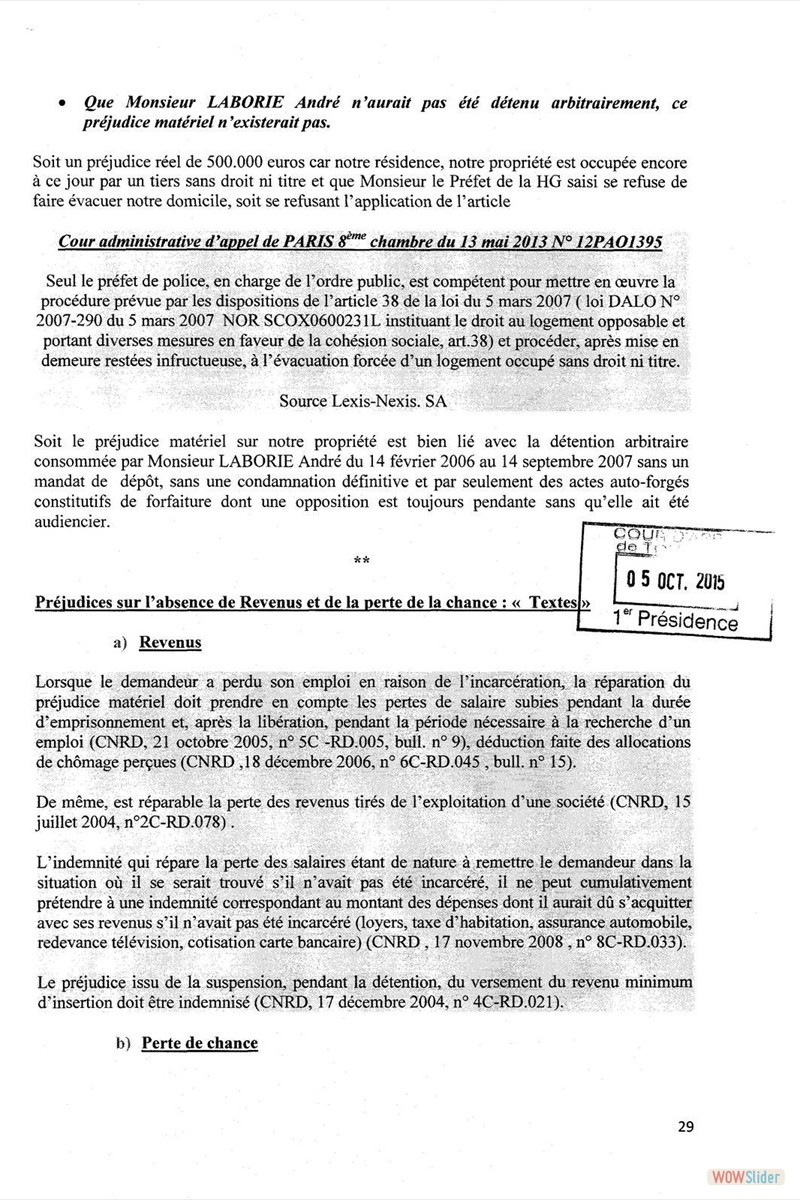 Enregistre recours 5 10 20150030