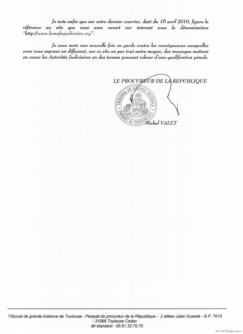 20 Plainte du 16 avril 2010 1