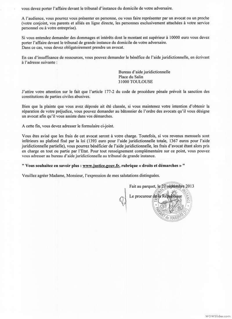 27 Plainte du 10 avril 2013 1