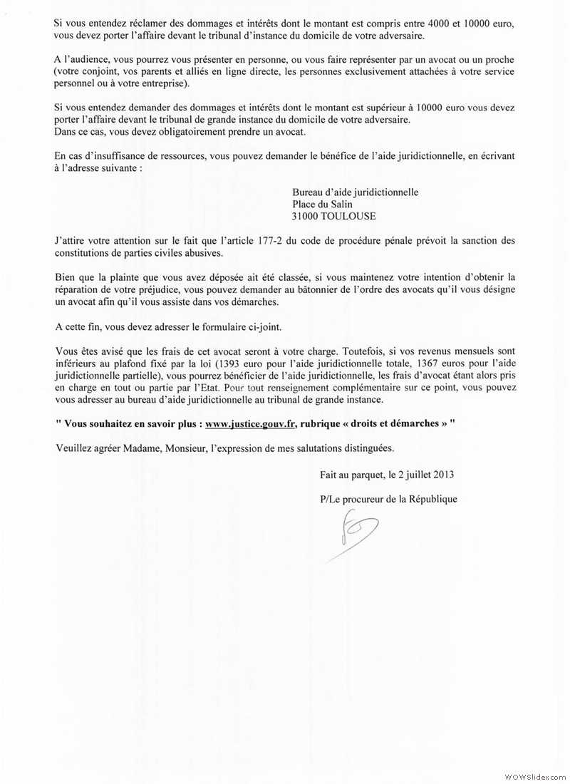 31 Plainte du 3 fevrier 2013 1