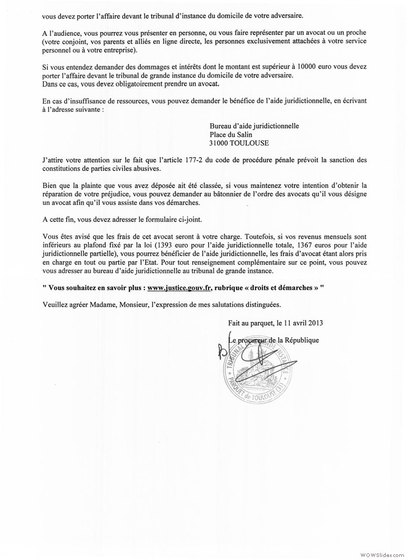 39 Plainte du 25 mars 2013 1