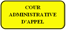 COUR ADMINISTRATIVE D�APPEL