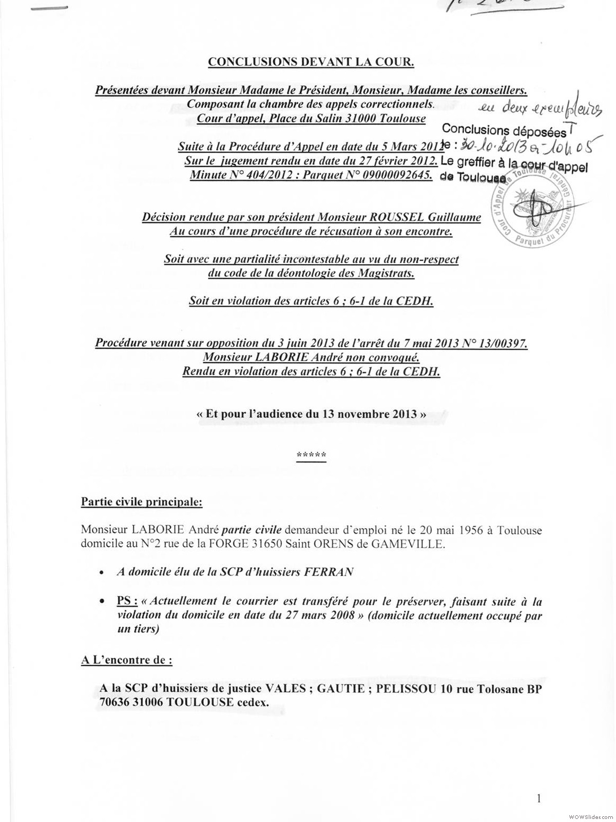 Preuves conclu Vales